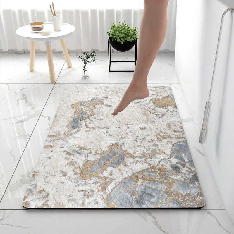 Soft Touch Marble Bath Mat | Kelmera