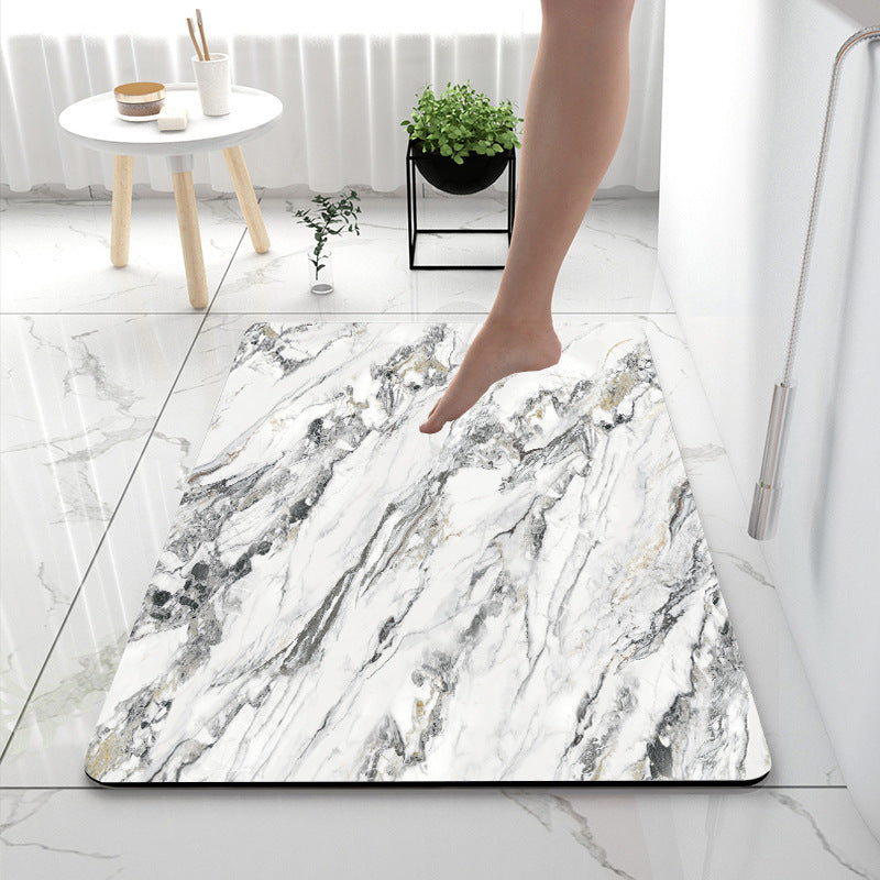 Soft Touch Marble Bath Mat | Kelmera
