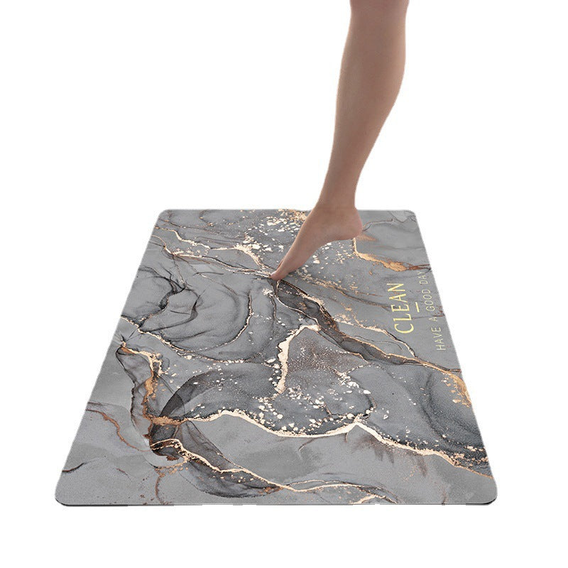 Soft Touch Marble Bath Mat | Kelmera