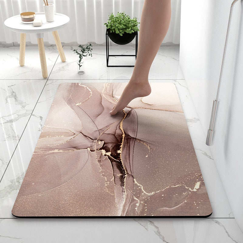 Soft Touch Marble Bath Mat | Kelmera