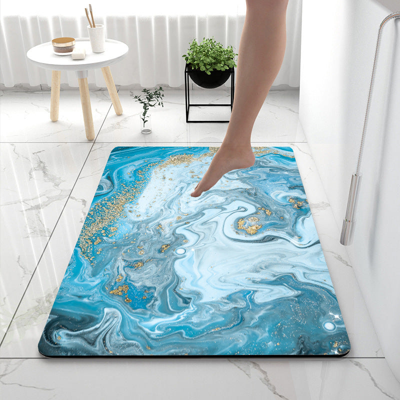 Soft Touch Marble Bath Mat | Kelmera