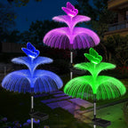 Solar Fiber Optic Butterfly Garden Stake Light | Kelmera