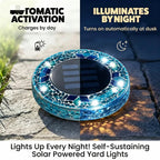 Solar Mosaic Glass Garden Path LED Spotlights | Kelmera