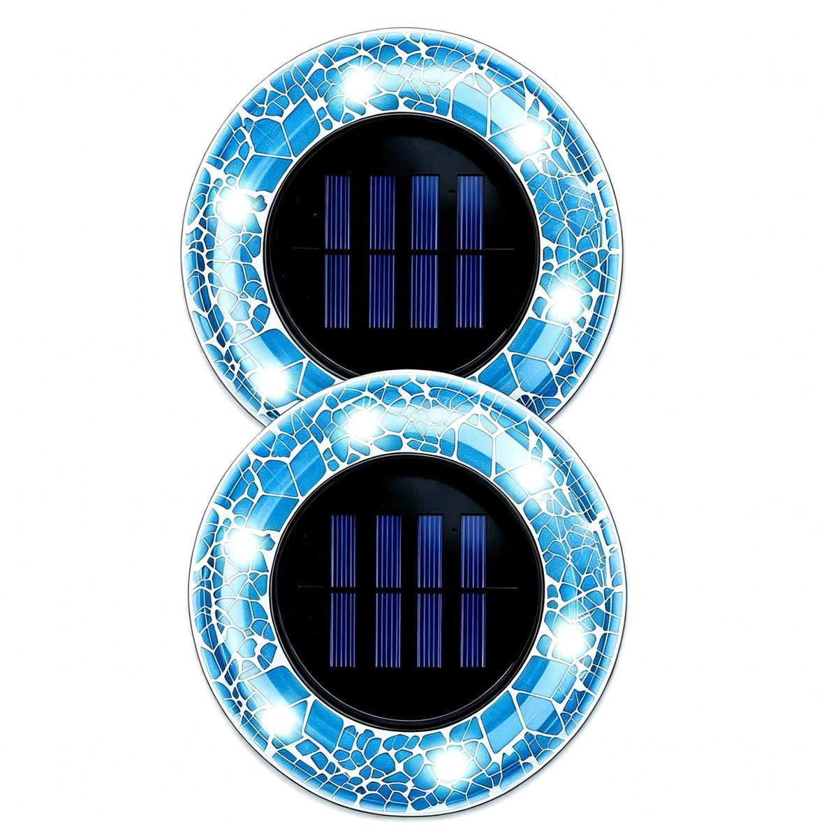 Solar Mosaic Glass Garden Path LED Spotlights | Kelmera