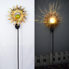 Solar-Powered Filigree Crescent Stake Lantern | Kelmera