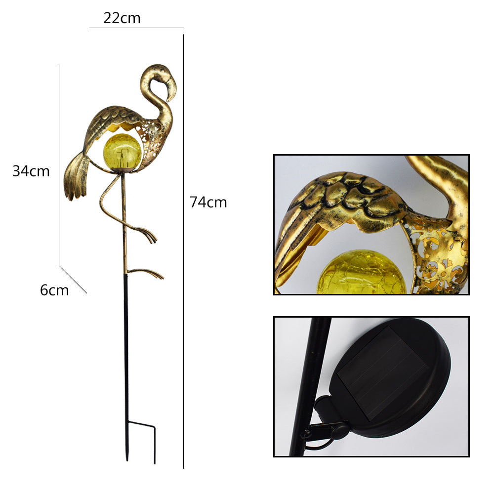 Solar-Powered Filigree Crescent Stake Lantern | Kelmera