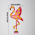 Solar-Powered Flamingo LED Garden Stake Light with Flower Accent Lamps | Kelmera