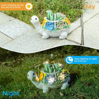 Solar-Powered Garden Gnome Sculpture with Integrated LED Fairy Lights and Turtle Pot | Kelmera