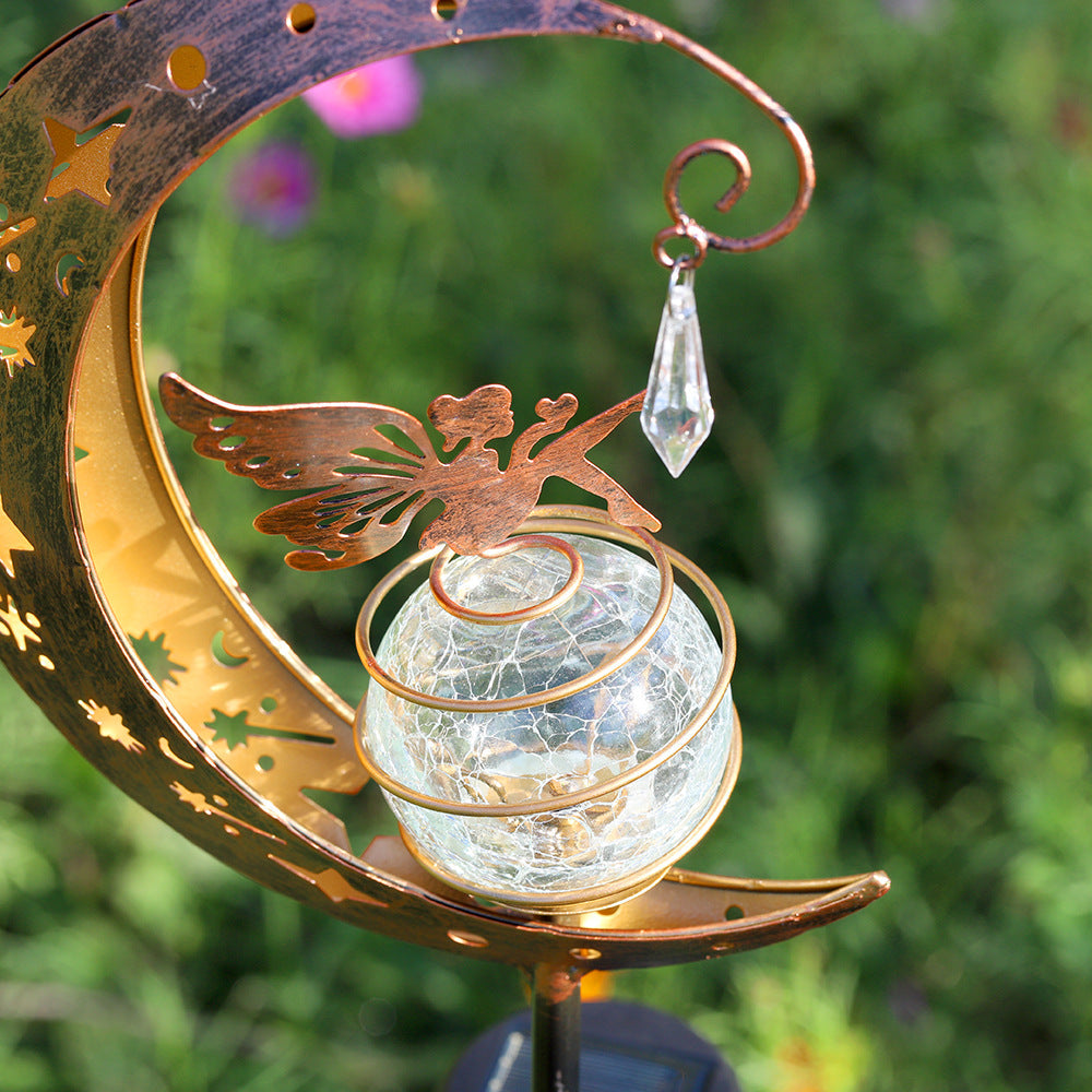 Solar-Powered Half-Moon Garden Stake Light | Kelmera