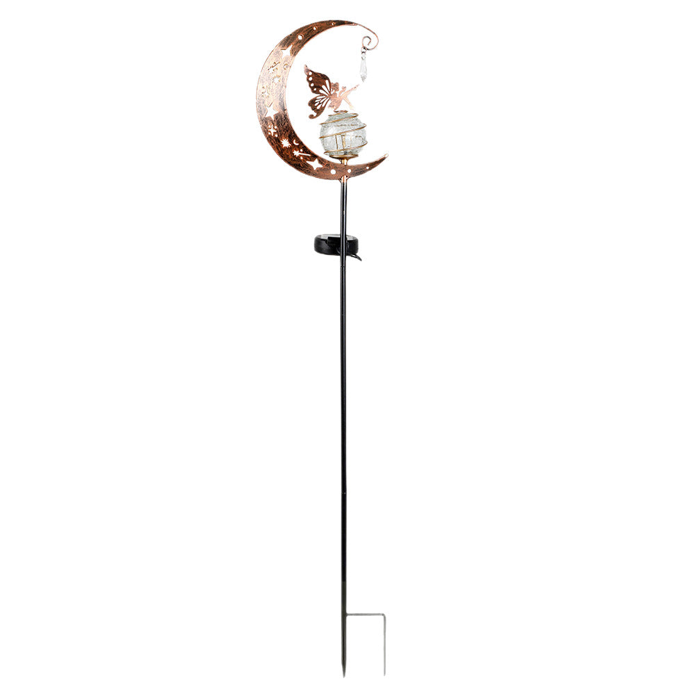 Solar-Powered Half-Moon Garden Stake Light | Kelmera
