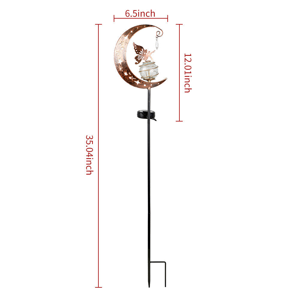 Solar-Powered Half-Moon Garden Stake Light | Kelmera