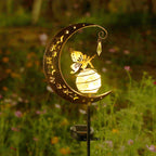 Solar-Powered Half-Moon Garden Stake Light | Kelmera