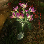 Solar-Powered LED Decorative Flower Garden Stakes | Kelmera