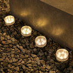 Solar Textured Glass Garden Path Lights | Kelmera
