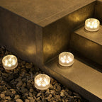 Solar Textured Glass Garden Path Lights | Kelmera