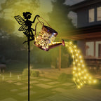 Solar Watering Can Fairy Garden Stake Light | Kelmera