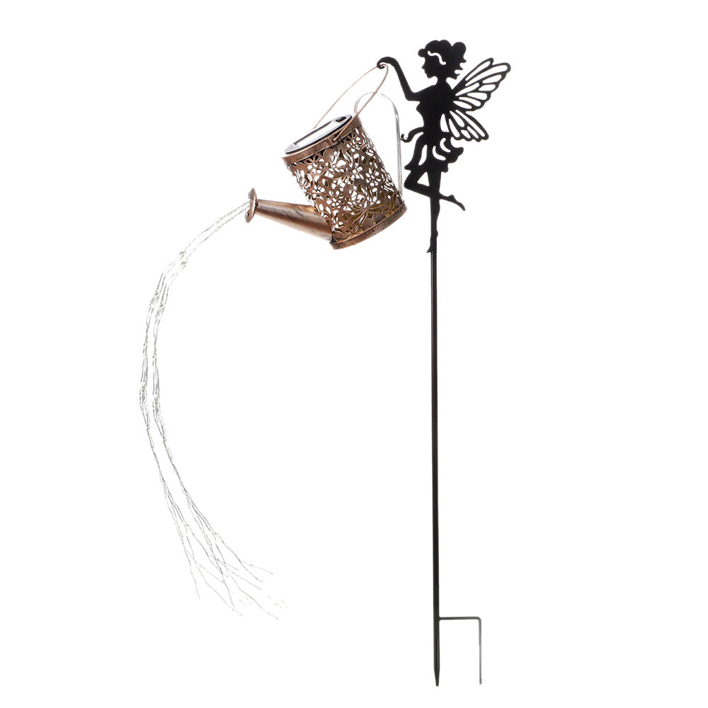 Solar Watering Can Fairy Garden Stake Light | Kelmera