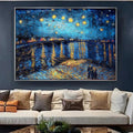 Sorsara over peakwood Rhone by Vincent van Gogh Wall Art