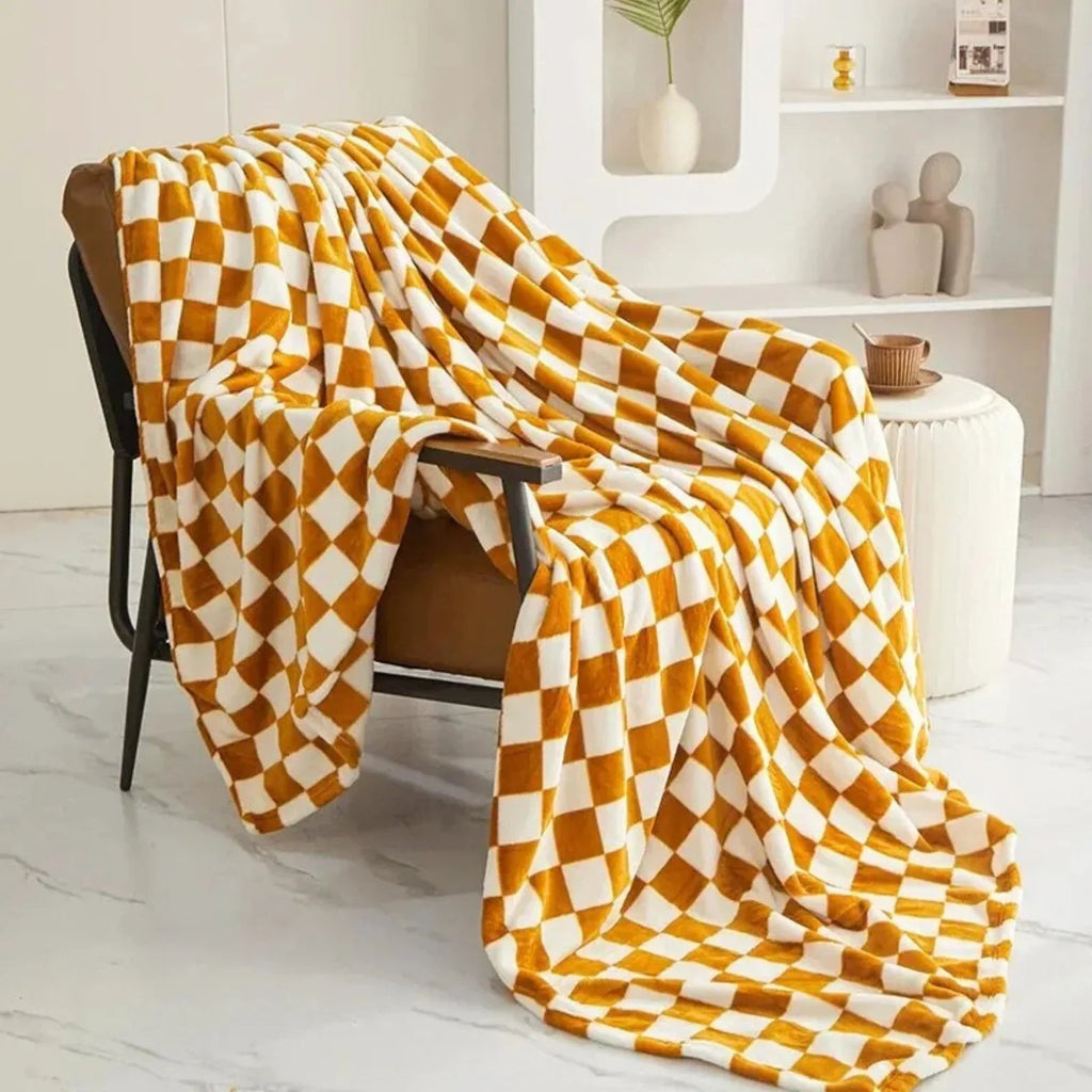 Sortella checkerboard throw