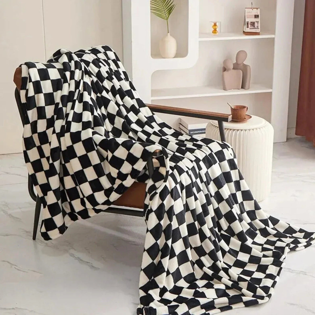 Sortella checkerboard throw