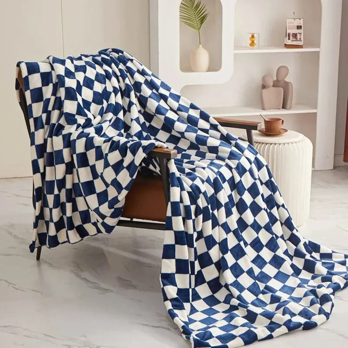 Sortella checkerboard throw