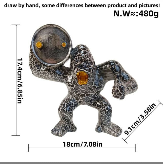 Sporty Decorative Figure of a Weightlifter | Kelmera