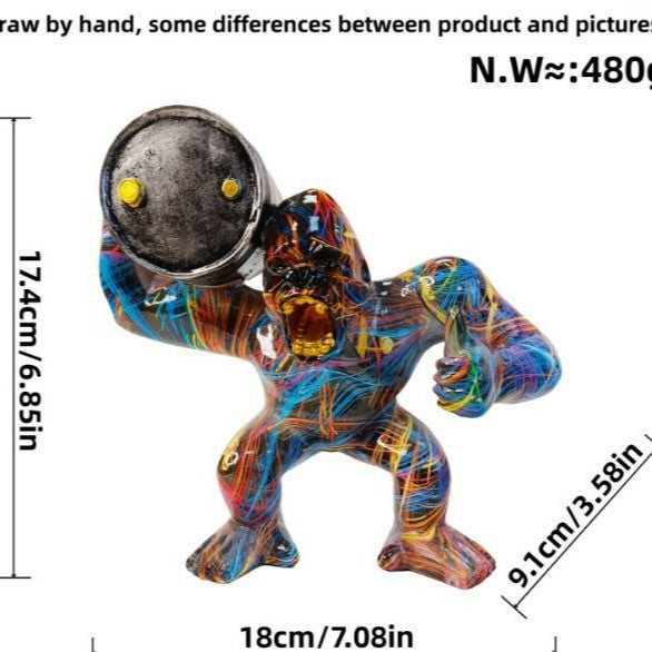 Sporty Decorative Figure of a Weightlifter | Kelmera