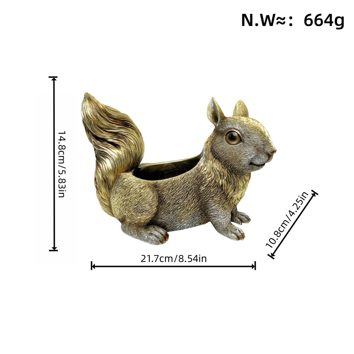 Squirrel-Shaped Planter | Kelmera