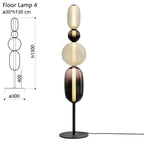 Stacked Orb Glass Pendant with Mixed Surface | Kelmera