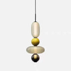 Stacked Orb Glass Pendant with Mixed Surface | Kelmera