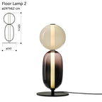Stacked Orb Glass Pendant with Mixed Surface | Kelmera