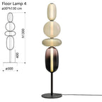 Stacked Orb Glass Pendant with Mixed Surface | Kelmera