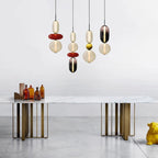 Stacked Orb Glass Pendant with Mixed Surface | Kelmera