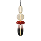 Stacked Orb Glass Pendant with Mixed Surface | Kelmera
