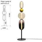 Stacked Orb Glass Pendant with Mixed Surface | Kelmera