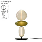 Stacked Orb Glass Pendant with Mixed Surface | Kelmera