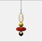 Stacked Orb Glass Pendant with Mixed Surface | Kelmera