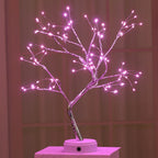 Star-Decorated LED Branch Table Lamp with Warm Micro Dimmable Lights | Kelmera
