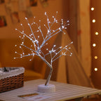Star-Decorated LED Branch Table Lamp with Warm Micro Dimmable Lights | Kelmera