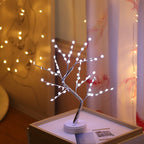 Star-Decorated LED Branch Table Lamp with Warm Micro Dimmable Lights | Kelmera