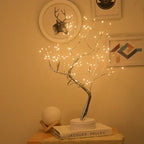 Star-Decorated LED Branch Table Lamp with Warm Micro Dimmable Lights | Kelmera