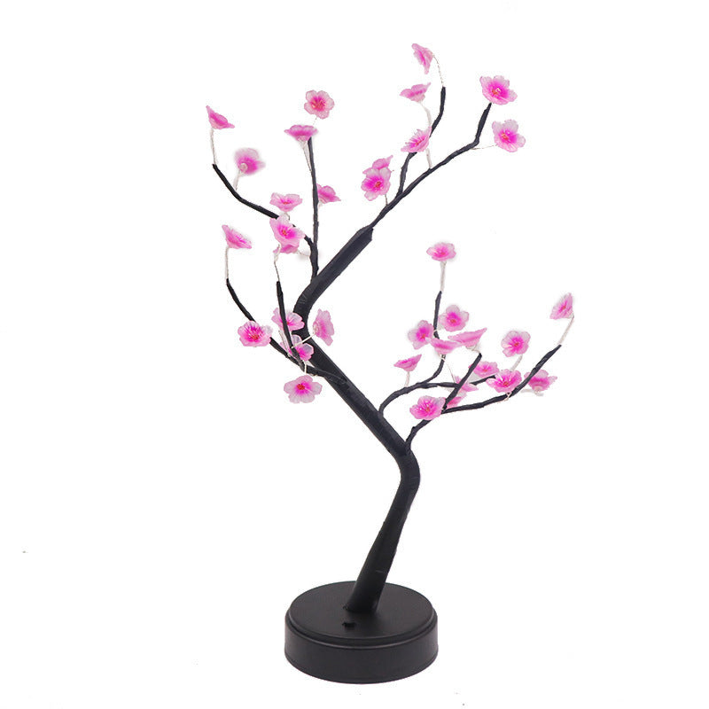 Star-Decorated LED Branch Table Lamp with Warm Micro Dimmable Lights | Kelmera