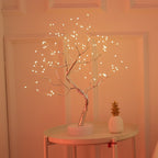 Star-Decorated LED Branch Table Lamp with Warm Micro Dimmable Lights | Kelmera