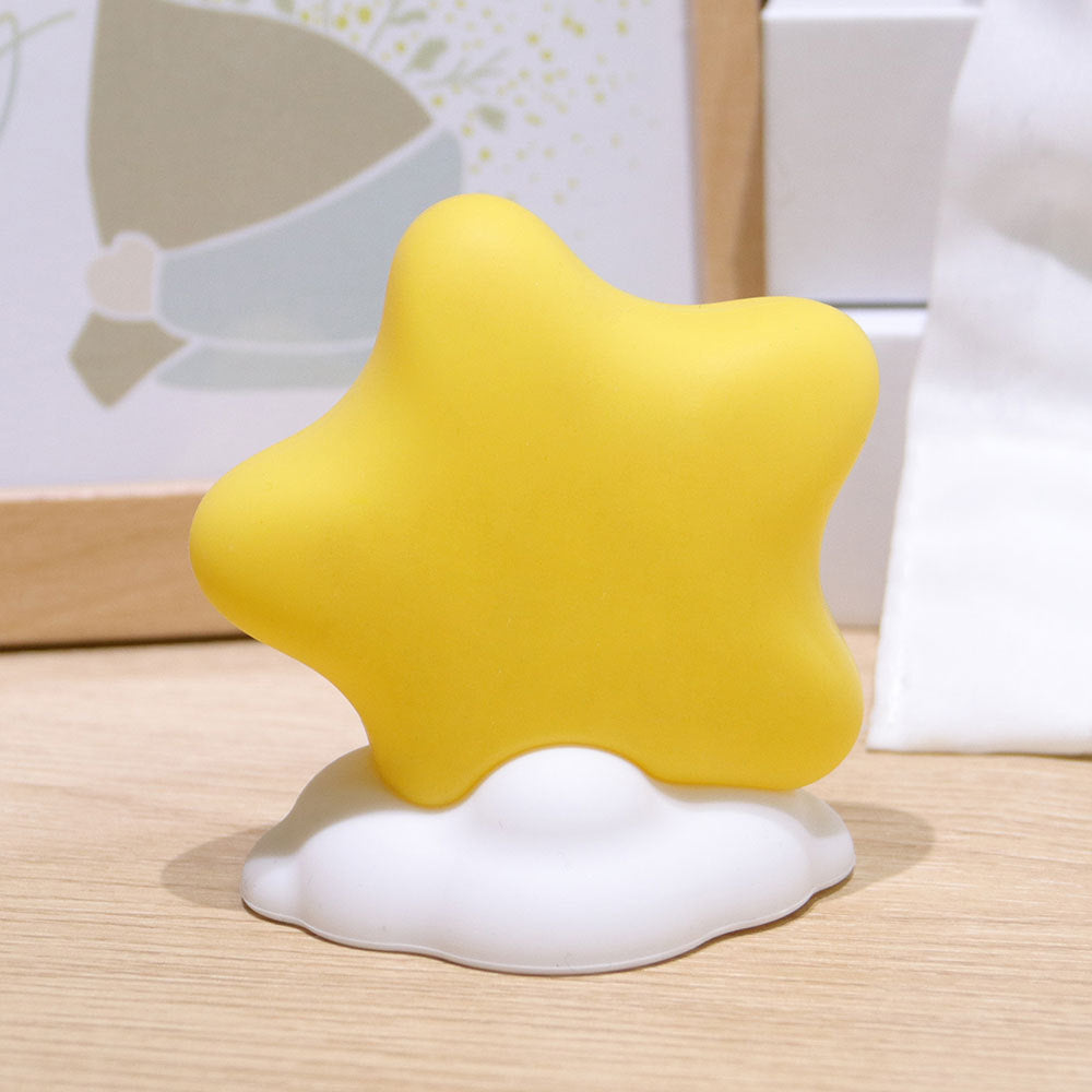 Star-Shaped Silicone Touch Night Light with Cloud Base | Kelmera
