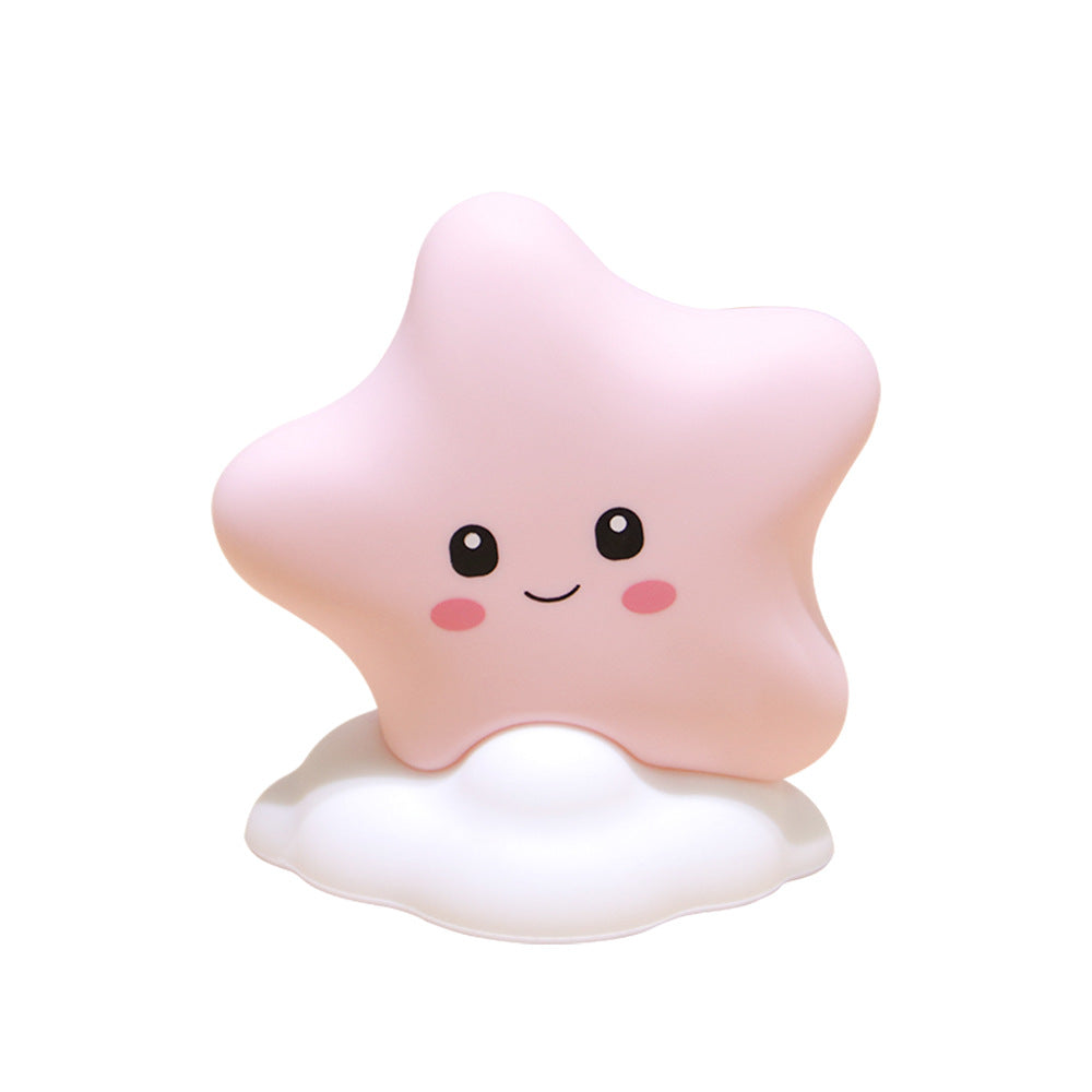 Star-Shaped Silicone Touch Night Light with Cloud Base | Kelmera