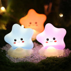 Star-Shaped Silicone Touch Night Light with Cloud Base | Kelmera