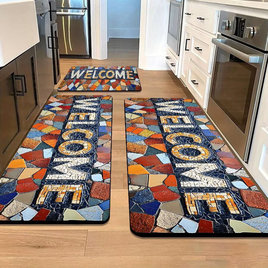 Stone-Inspired Decorative Area Mat | Kelmera