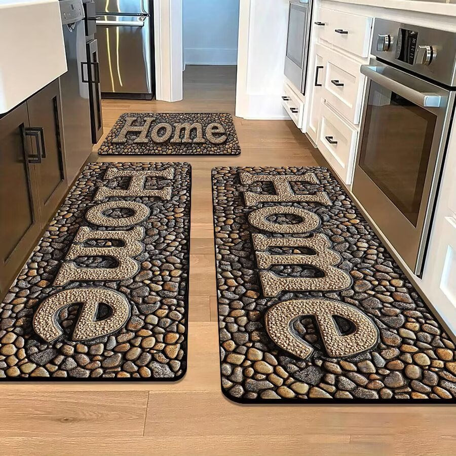 Stone-Inspired Decorative Area Mat | Kelmera