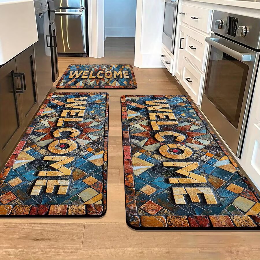 Stone-Inspired Decorative Area Mat | Kelmera
