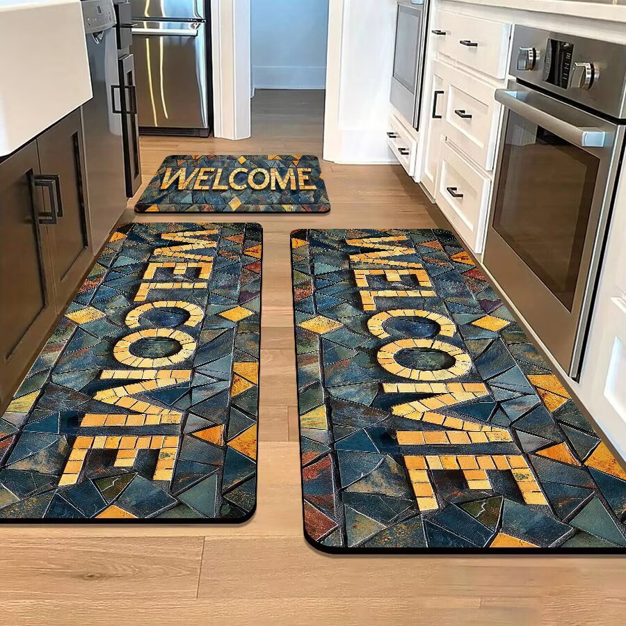 Stone-Inspired Decorative Area Mat | Kelmera